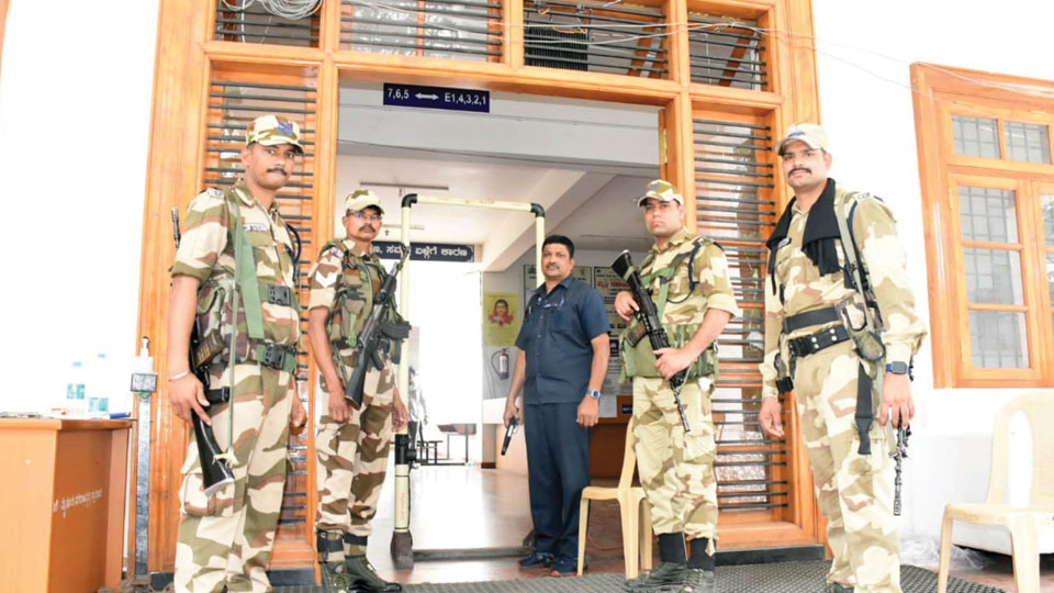 Three-tier security for EVMs at strong rooms