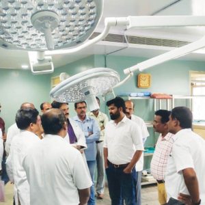 MP visits ESI Hospital