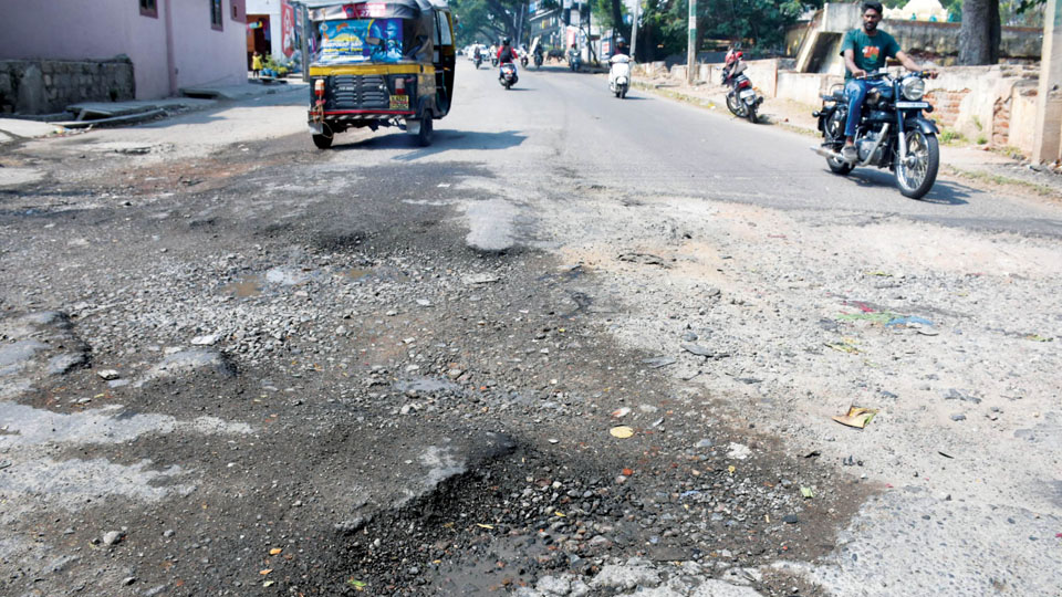 This Road in Srirampura is crying for attention