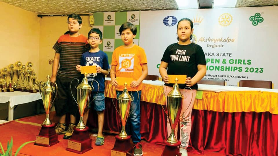 Karnataka State Open & Girls U-11 Chess: Aarav, Pratitee bag titles