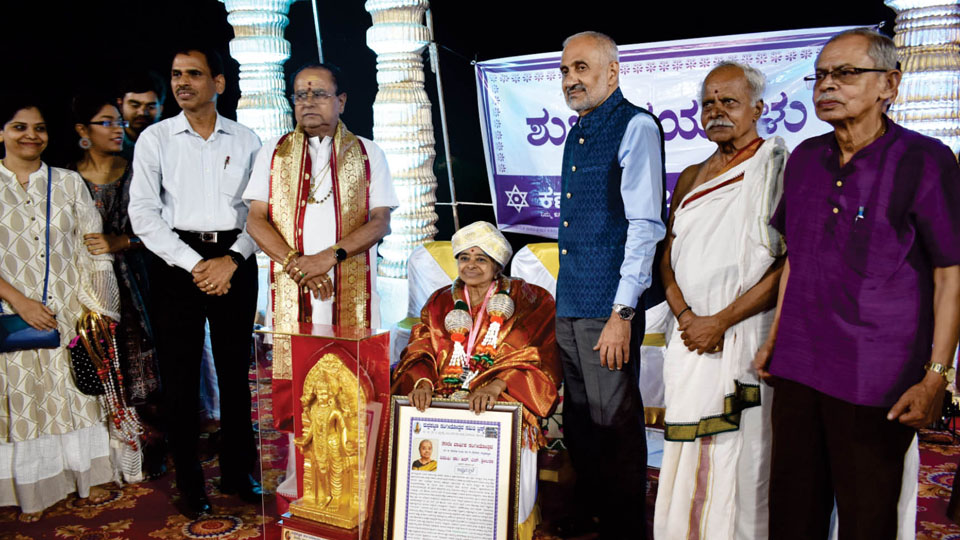 ‘Naacharamma Prashasti’ & ‘Ganakala Sparshamani’ titles conferred