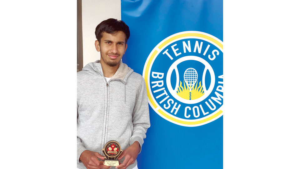 Mysuru lad excels in Tennis in West Vancouver