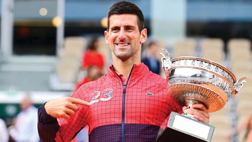 Indisputable GOAT Novak Djokovic lifts coveted 23rd Grand Slam Trophy