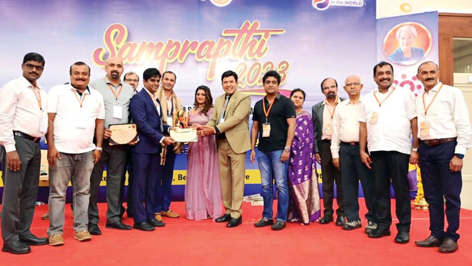 Rotary Club of Mysore South East bags award