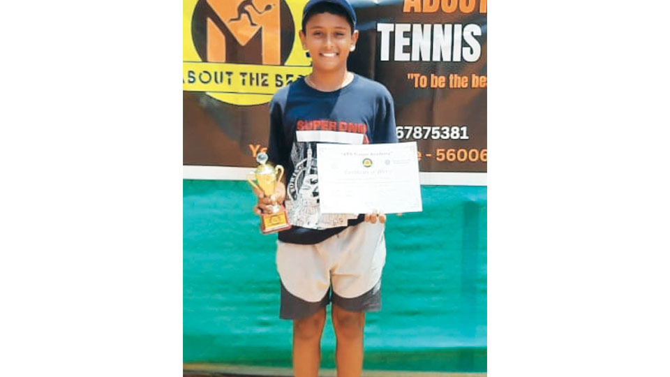 Winner of AITA National Ranking Championship Series Tennis Tourney