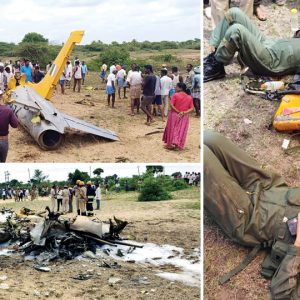 Trainer jet crashes in Chamarajanagar