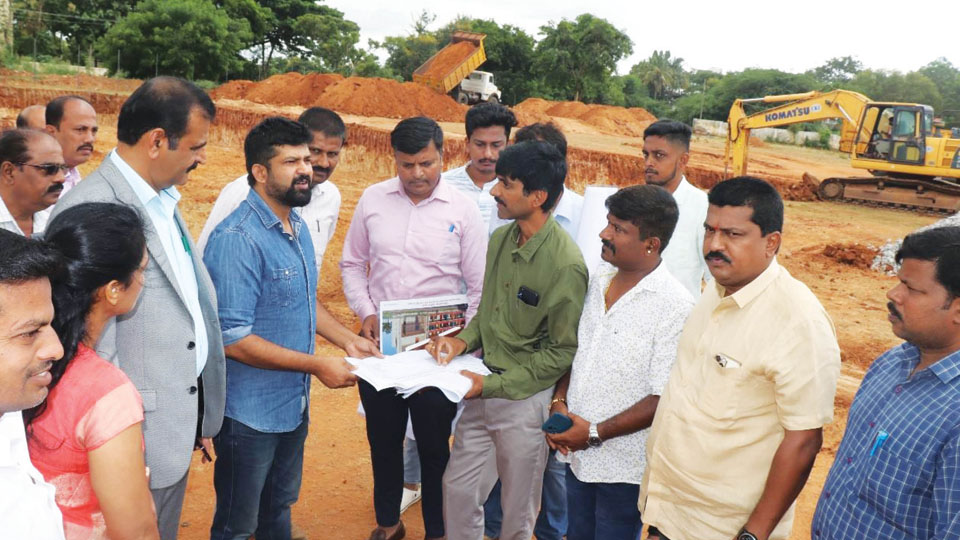 MP inspects hostel construction site