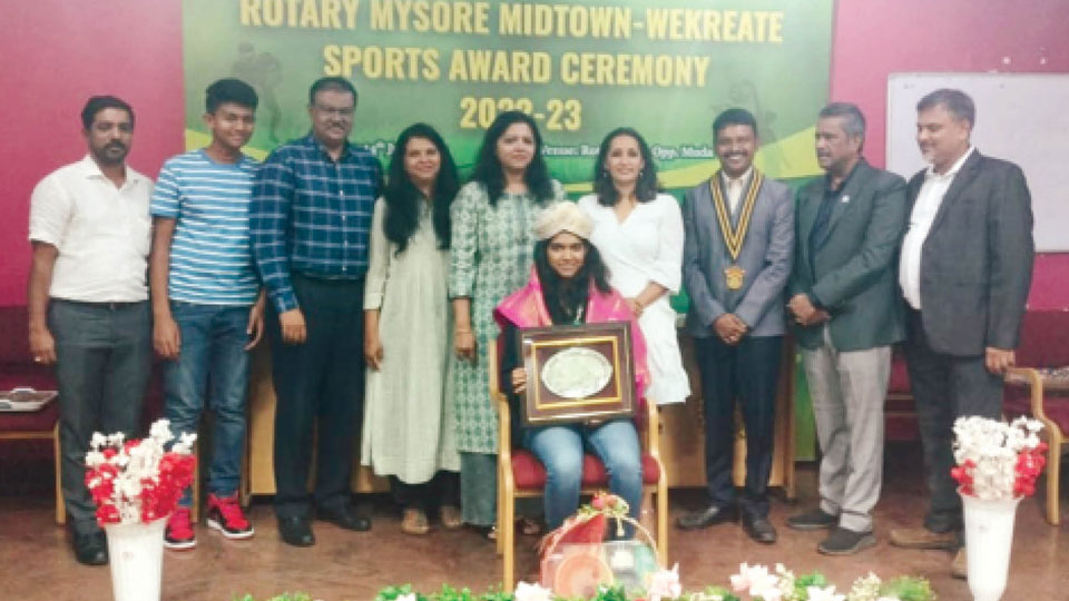 Rotary Mysore Midtown-Wekreate Sports Award 2022-23 conferred