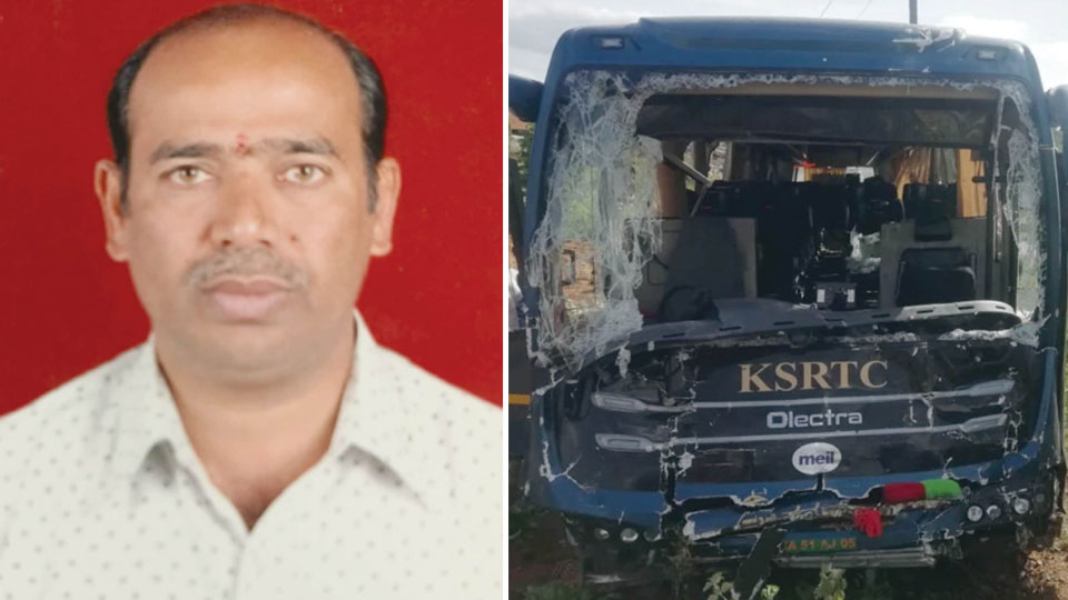 KSRTC e-bus driver killed in accident on Expressway