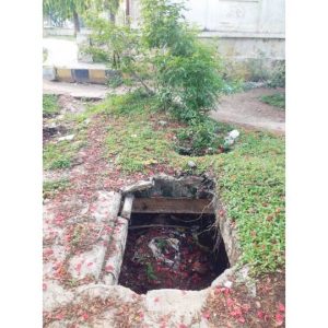 Cover this open drain on Lalitha Mahal Road