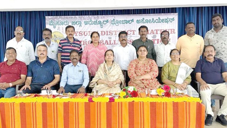 Office-bearers of Mysuru District Amateur Throwball Association - Star ...