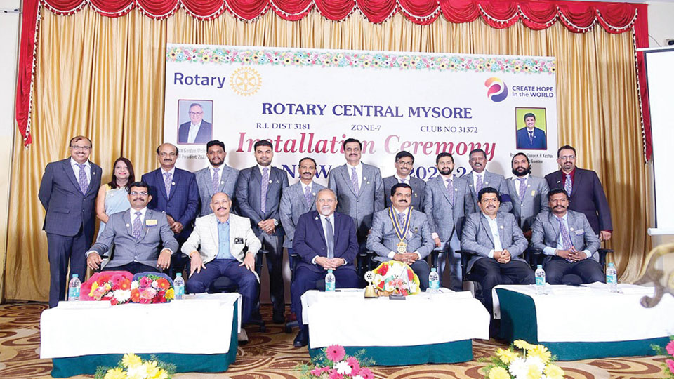 Rotary Central Mysore team