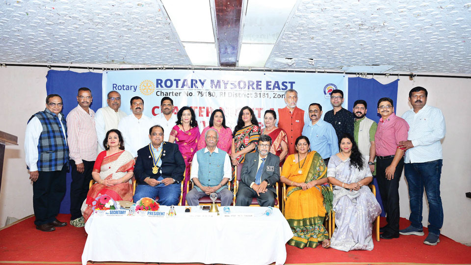 New office-bearers of Rotary Mysore East