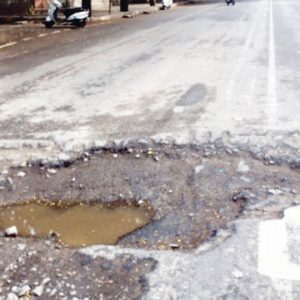 Horrible condition of roads in Hebbal Industrial Area