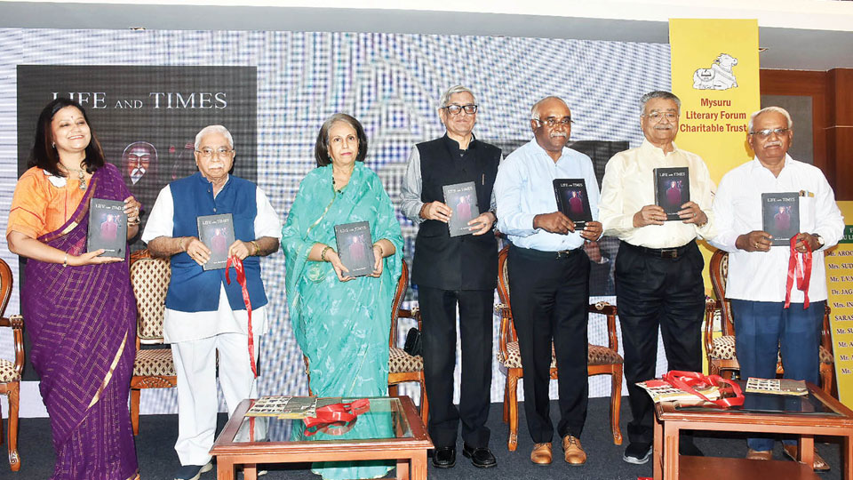 K.B. Ganapathy’s book ‘Life and Times’ released