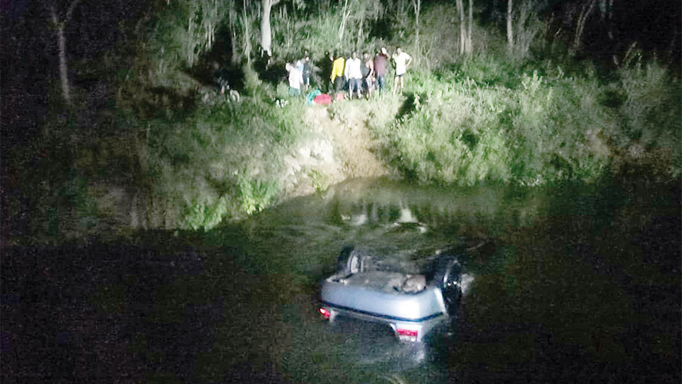Four women meet watery grave as car falls into VC Canal