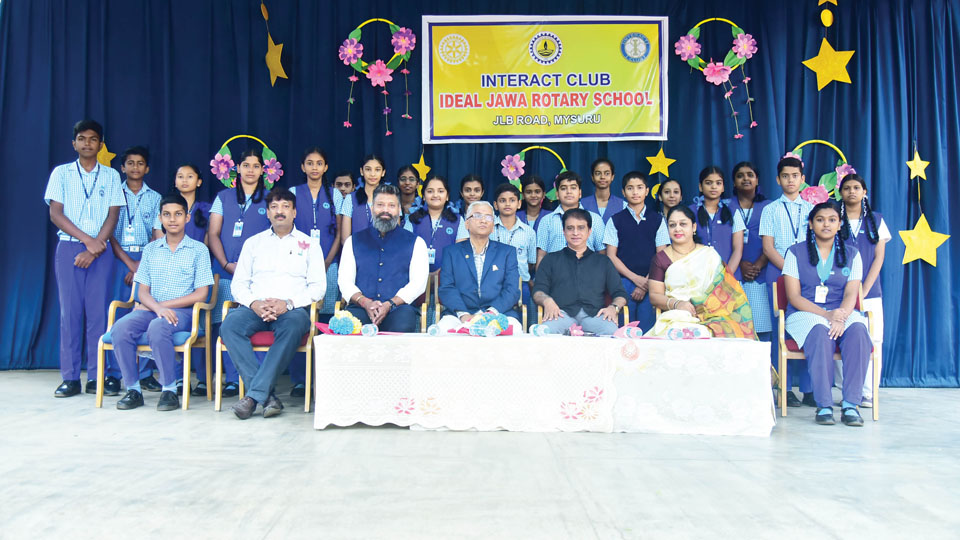 Installation ceremony held at Interact Club of Ideal Jawa Rotary School