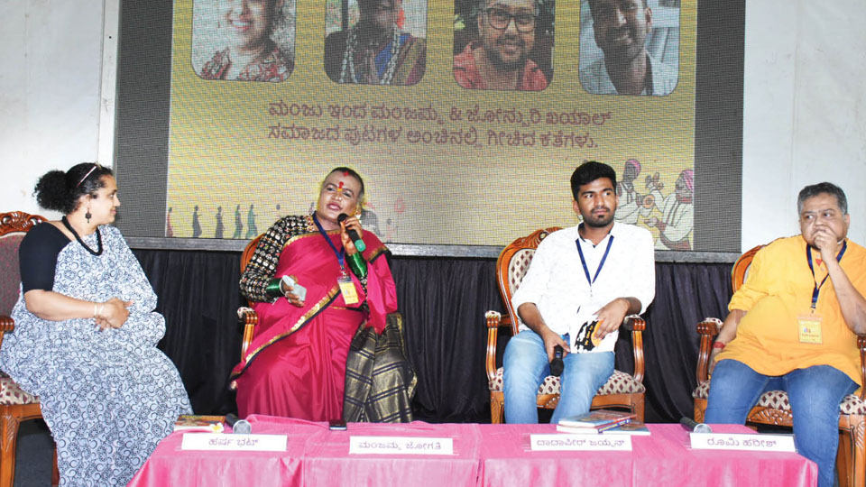 Breaking gender barriers, false notions: Manjamma Jogathi, Rumi Harish make Lit Fest audience emotional