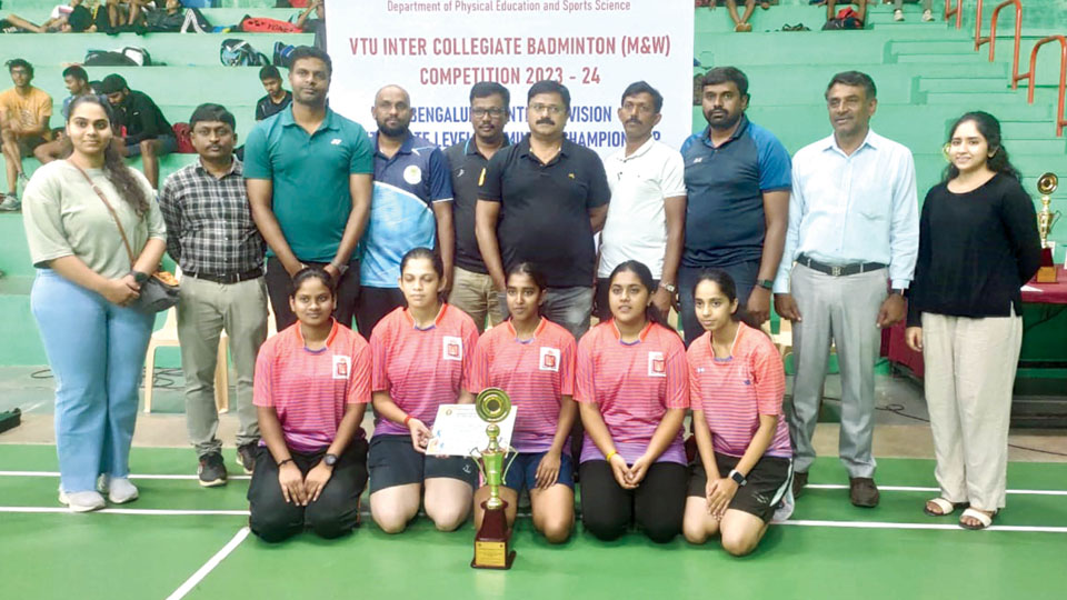 2nd Runner-up in VTU State-level Badminton Tournament