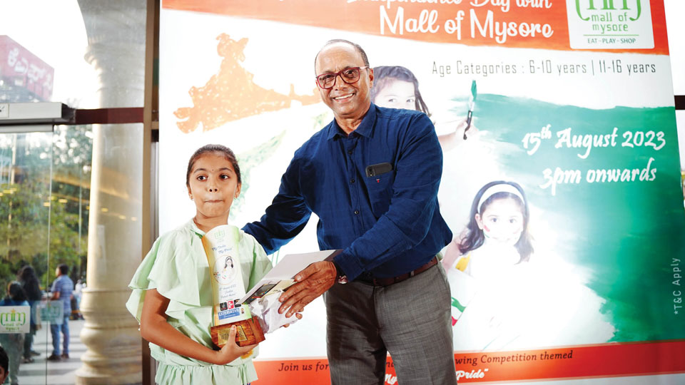 ‘My India My Pride’ drawing competition held at Mall of Mysore