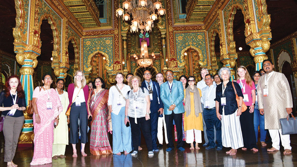 Think20 delegates marvel at beauty of Mysore Palace