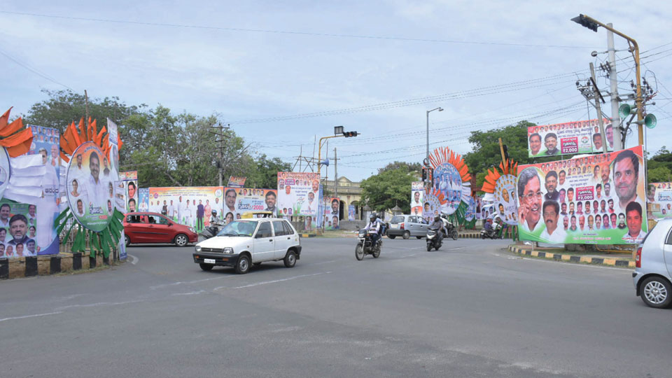 Traffic diversion, parking ban around Maharaja’s College Grounds