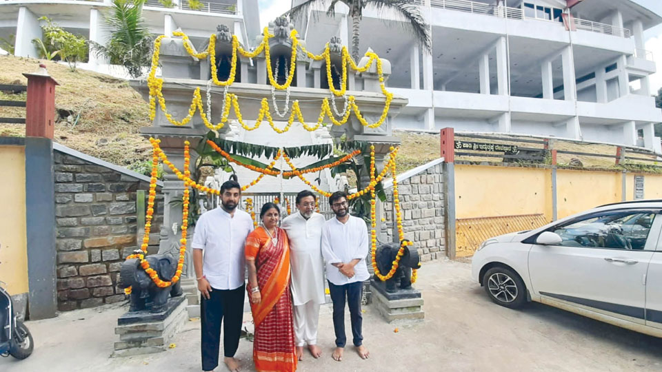 Paadi Igguthappa Temple in Kodagu gets a grand entrance gate