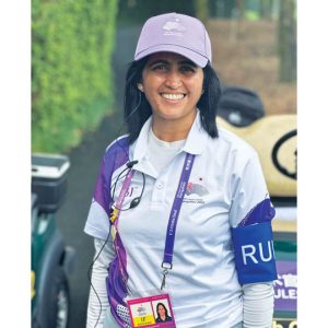 Kavery Muthanna represents India as a Golf official at Asian Games