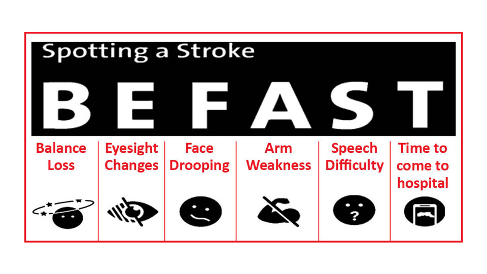 Stroke is life threatening & ‘Time is Brain’