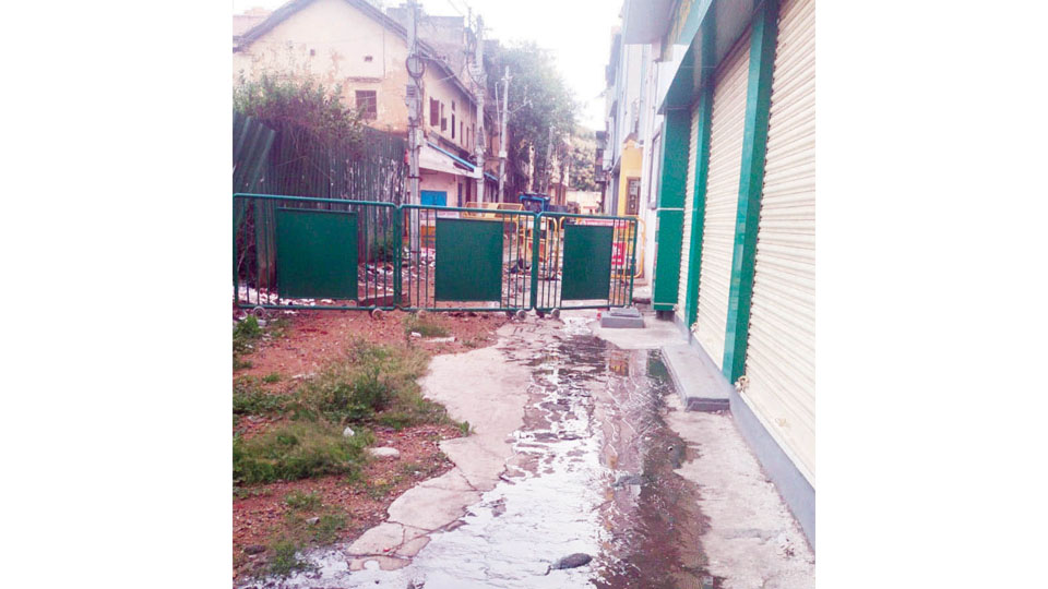 Plea to plug sewage flow in front of Raghulal & Co.