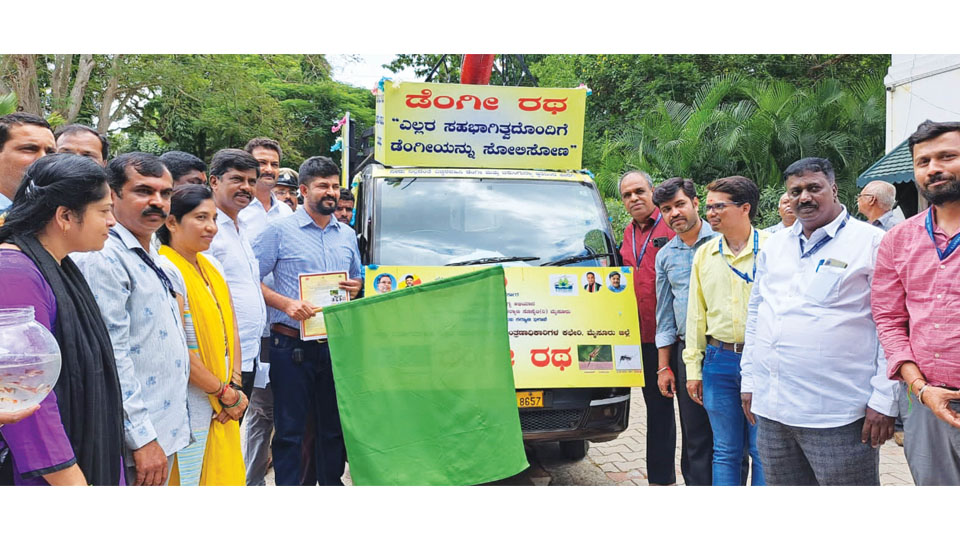 Dengue Ratha to create awareness on wheels in district