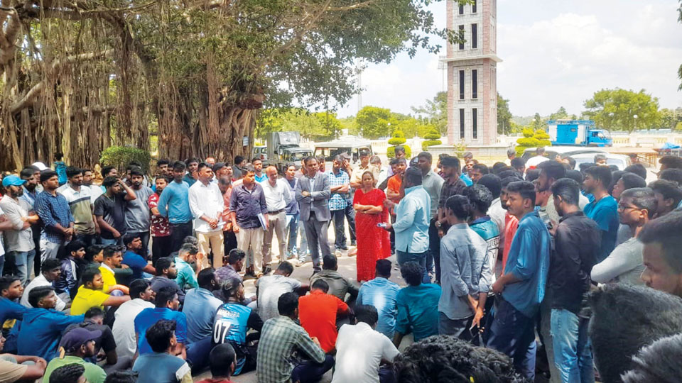 Students stage stir for PE HoD’s suspension, postponement of PG exams