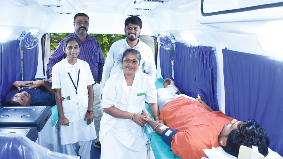 K.R. Hospital Blood Bank gets mobile donation unit