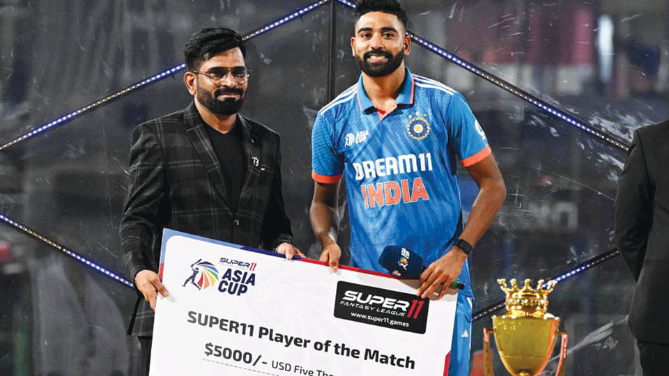 Siraj dedicates $5000 ‘Player of the Match’ prize money to Sri Lankan ground staff