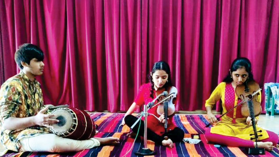 Violin duet marks inauguration of Fine Arts Club at Vijaya Vittala