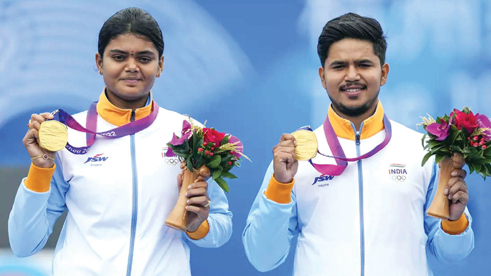 Asian Games 2023: India breaches 100-medal mark with gold in archery, kabaddi