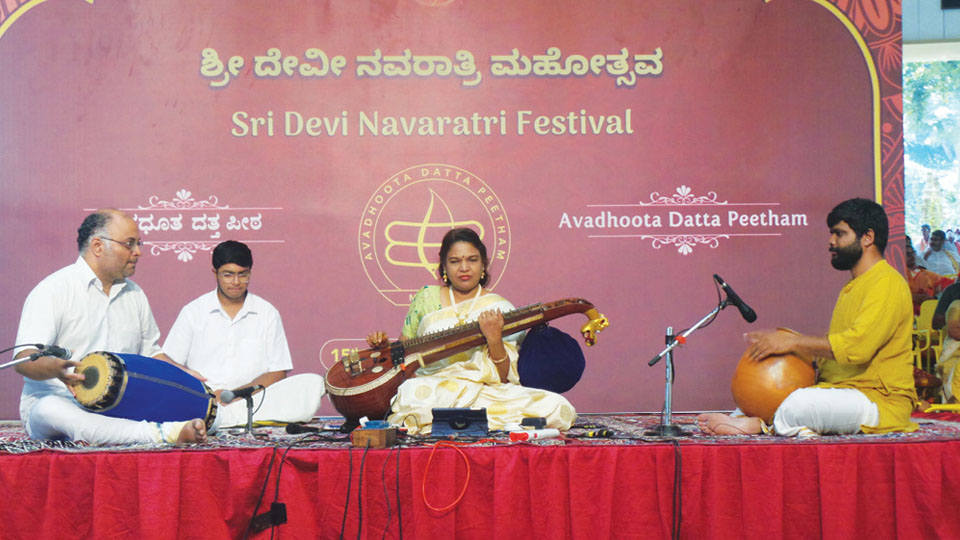 Veena concert at Ganapathy Ashram