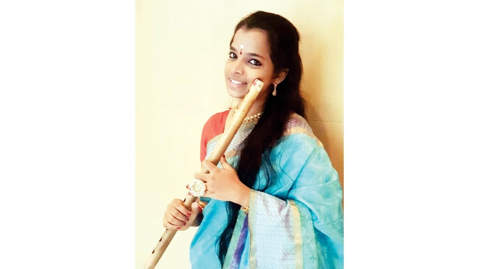 Flute concert at Vasudevacharya’s house in city on Oct.19