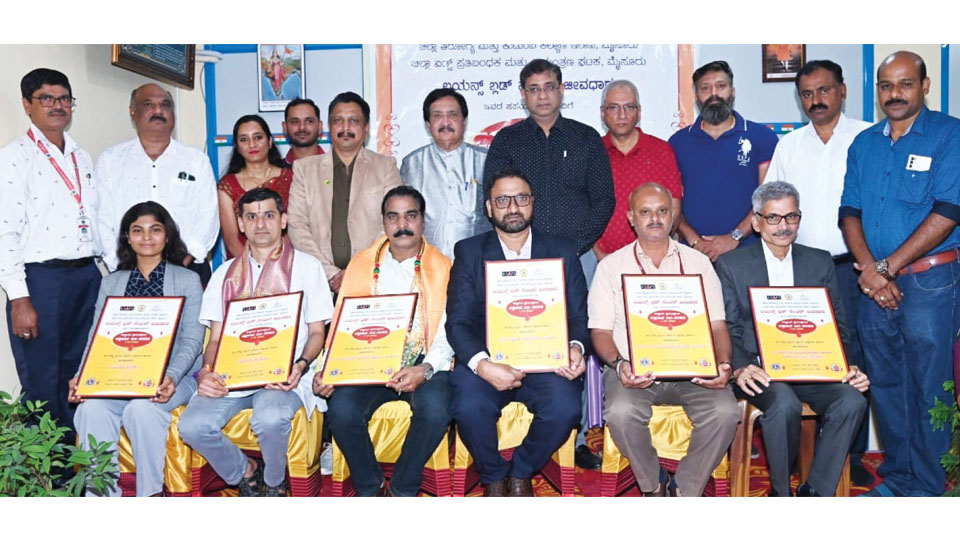 Certificate of appreciation issued to organisers of blood donation camps