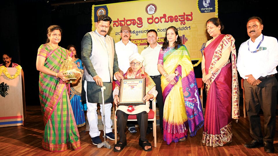 A. Narayana Rai presented ‘Rangagourava’ award
