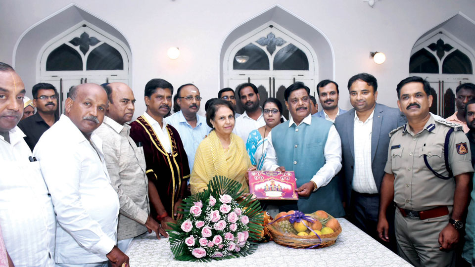 District administration invites Pramoda Devi for Dasara