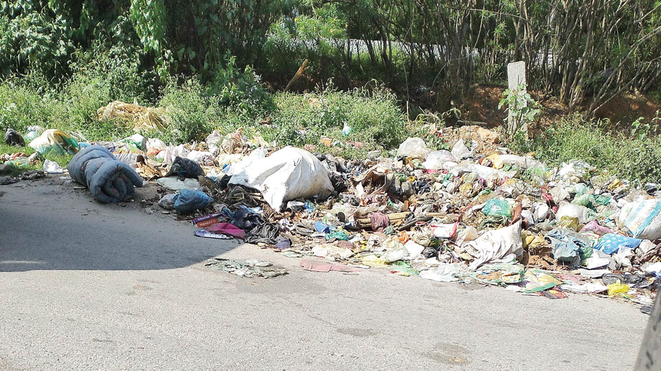 KRS Road garbage heap: An ugly sight