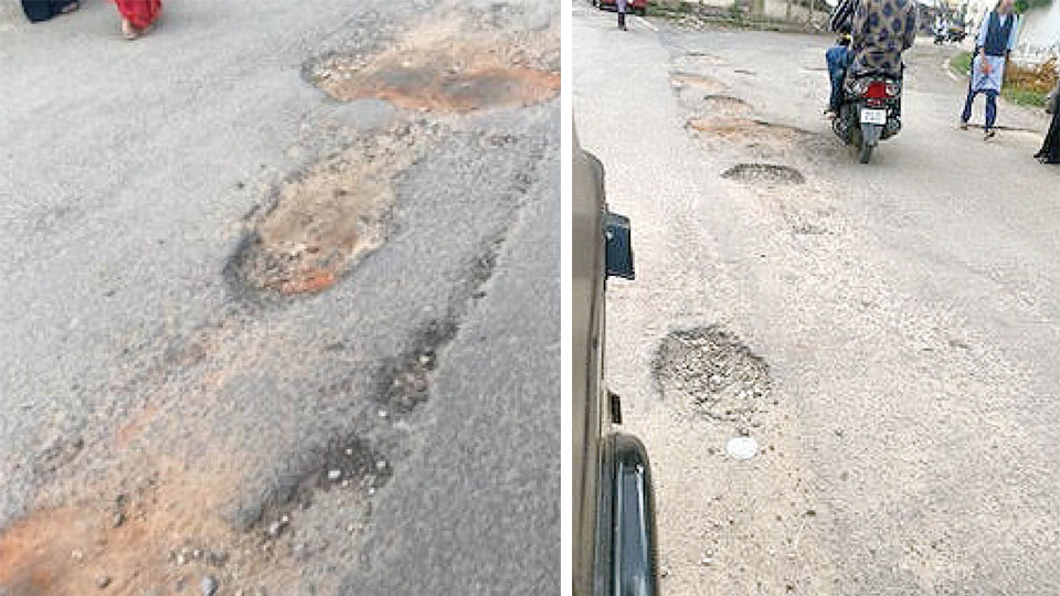 Poor condition of roads