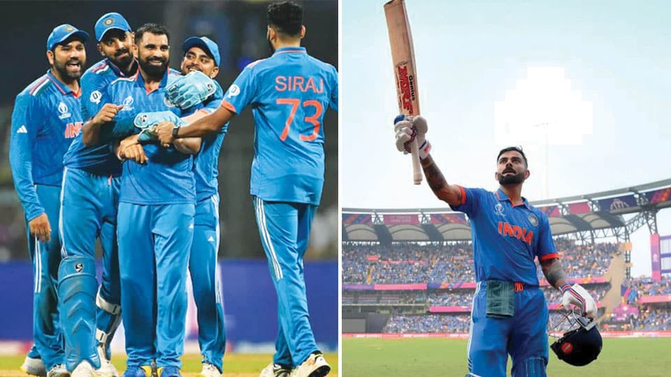 Shami’s 7-wicket haul and Kohli’s historic ton takes unbeaten India to World Cup final