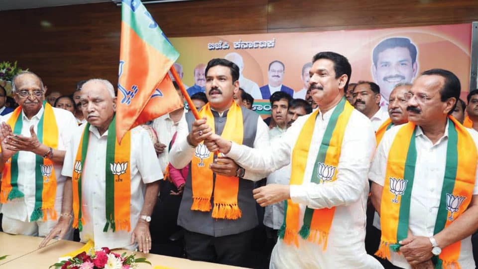 B.Y. Vijayendra takes charge as State BJP President