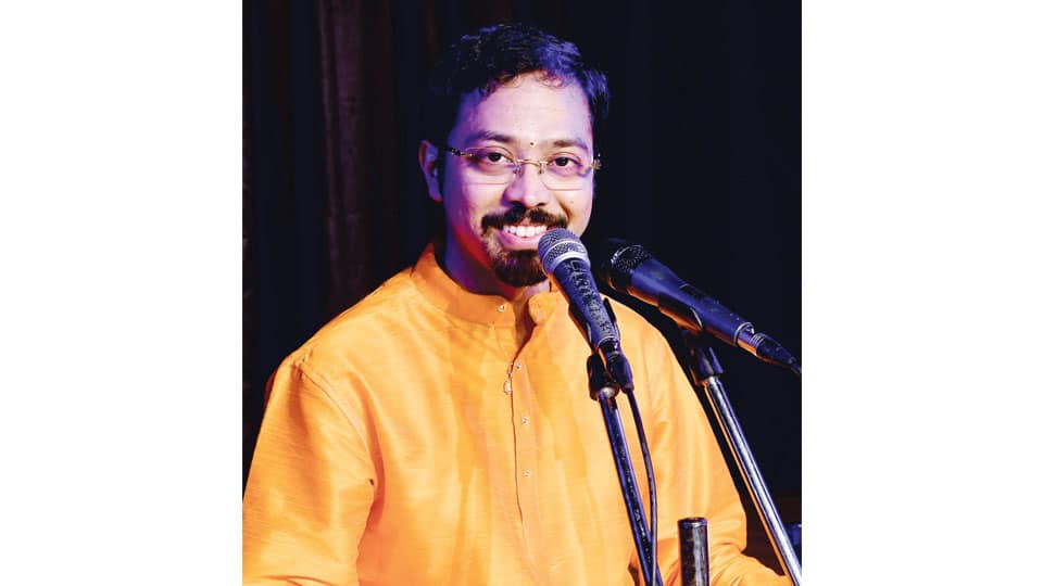 BVB’s Kalabharati to host vocal concert by Rao R. Sharath on Nov. 18