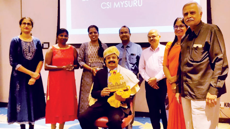 CSI, Mysore Chapter, fetes Founder-President, members