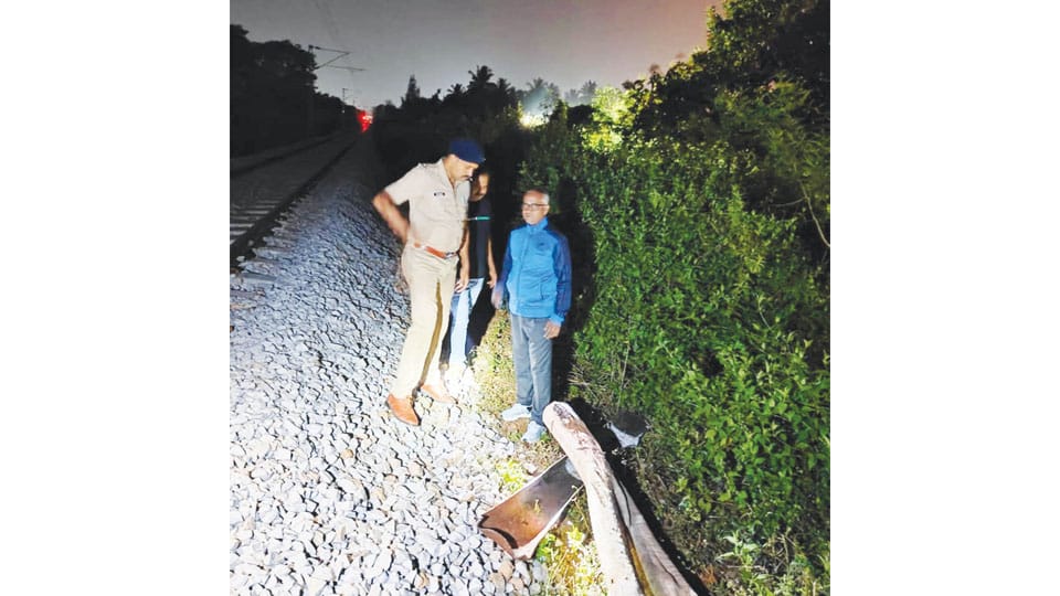 Three held for attempted sabotage on Nanjangud-Kadakola Railway route