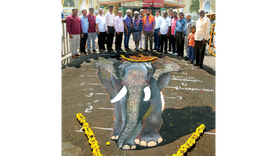 Artists pay 3D tribute to Dasara jumbo Arjuna