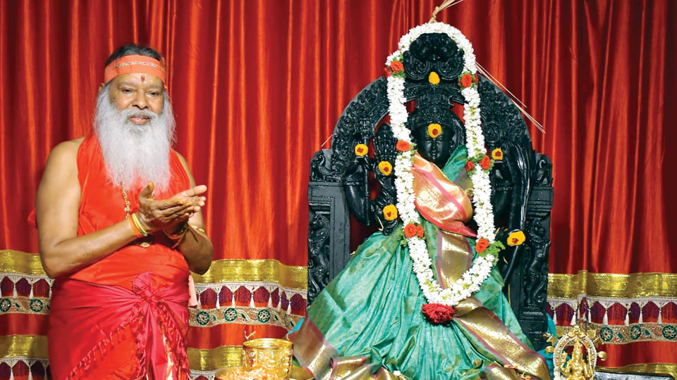 Idol of Sri Rajarajeshwari Devi consecrated, Sri Hari Sannidhi unveiled at Ganapathy Ashram